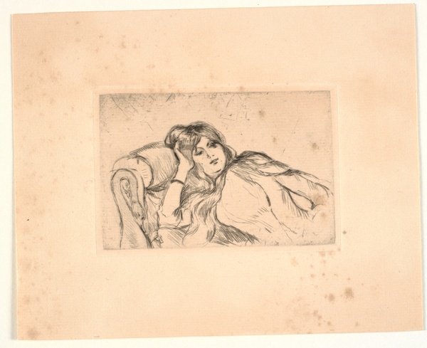 Woman Lying on a Sofa (Jeanne-Marie) - Berthe Morisot