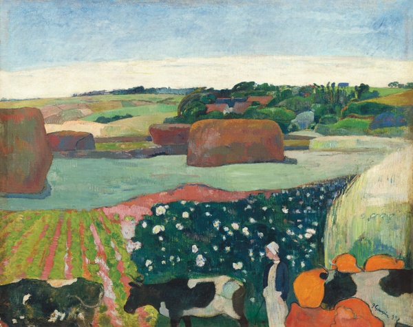 Haystacks in Brittany - Paul Gauguin (1890)