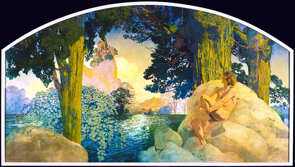 Dream Castle in the Sky - Maxfield Parrish (1908)