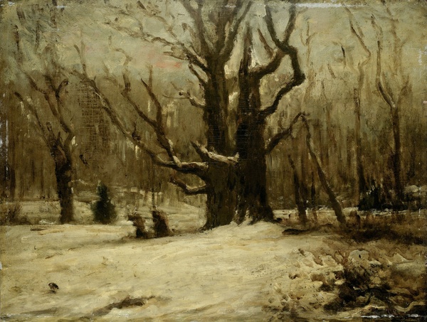 Winter Landscape (1850–1877) - Attributed to Gustave Courbet