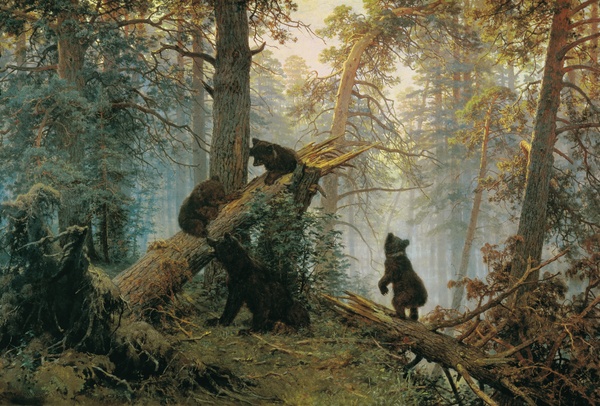 Morning in a Pine Forest - Ivan Shishkin (1889)