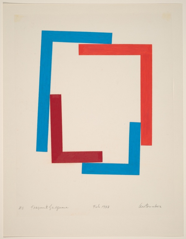 Fragments of a Square #3 - Stephen Antonakos (1977)