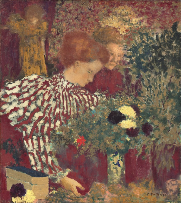Woman in a Striped Dress - Édouard Vuillard (1895)