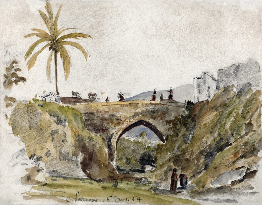 Bridge at Caracas - Camille Pissarro (1854)