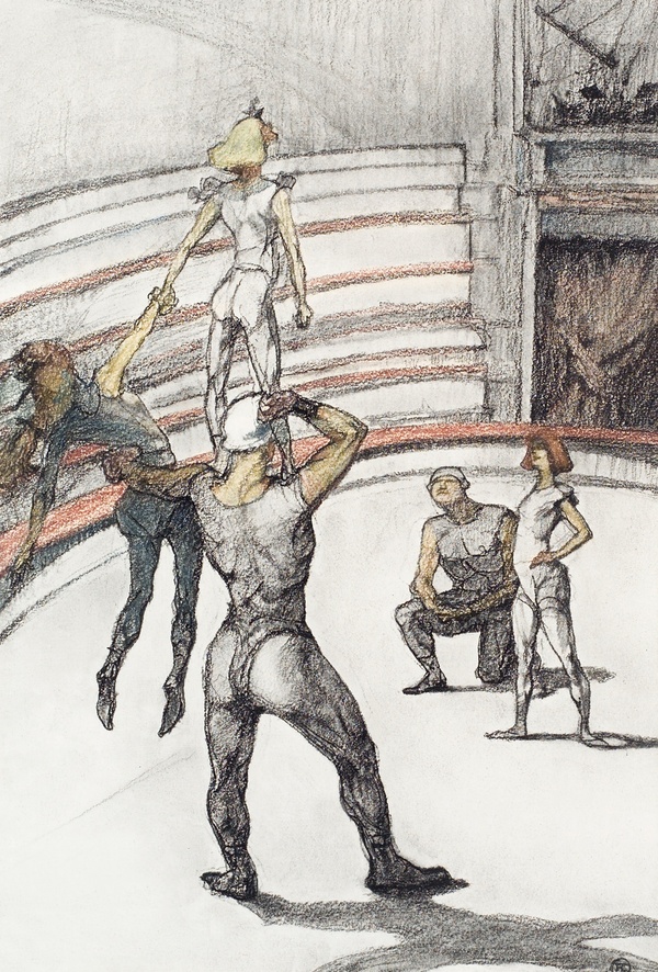 Au Cirque: Travail de tapis - Henri de Toulouse-Lautrec (1899)