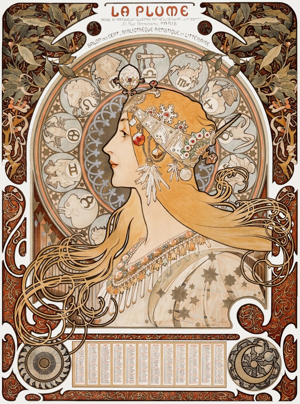 Zodiaque - Alphonse Mucha (1896)
