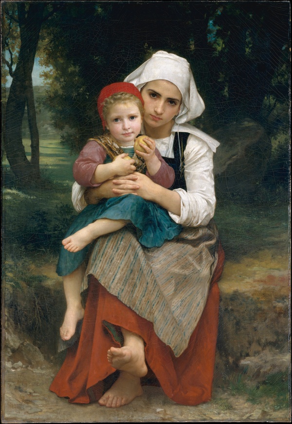 Breton Brother and Sister - William-Adolphe Bouguereau (1871)
