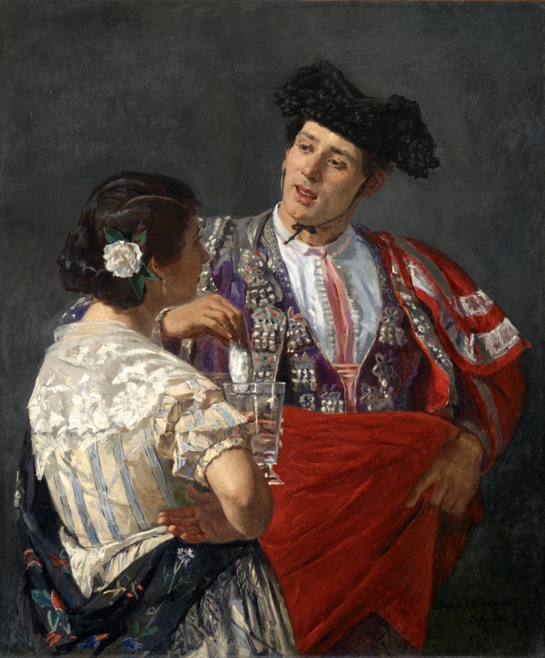 Offering the Panal to the Bullfighter - Mary Cassatt (1873)