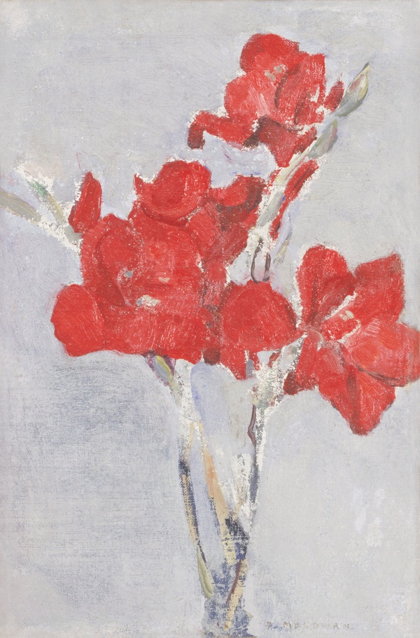 Red Gladioli - Piet Mondrian (1906)