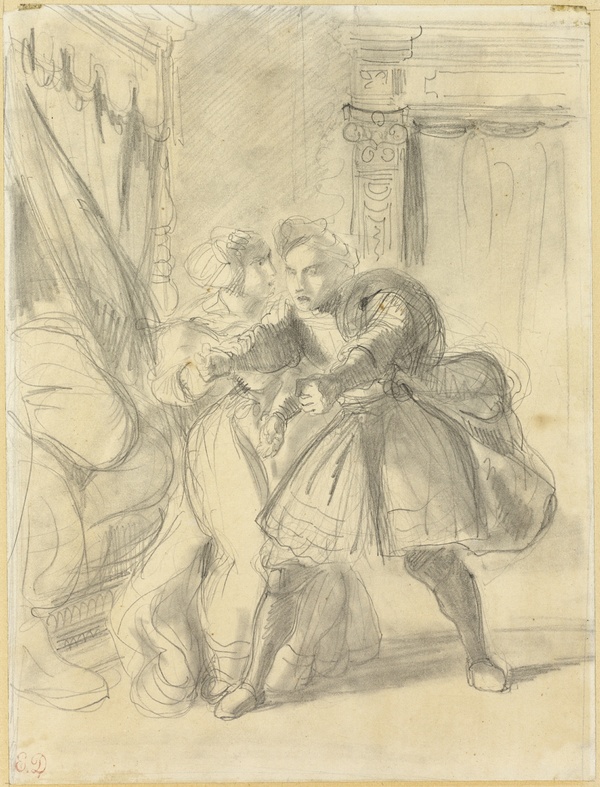 Study - Eugène Delacroix (date unknown)