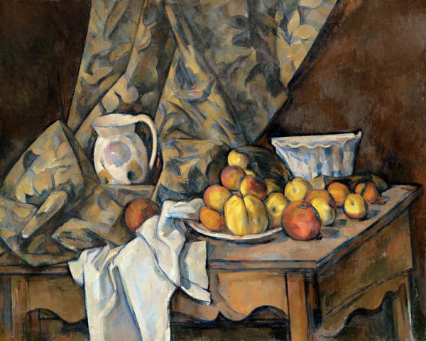 Still Life with Apples and Peaches - Paul Cézanne (c. 1905)