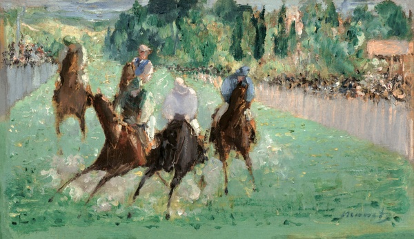 At the Races - Édouard Manet (c. 1875)