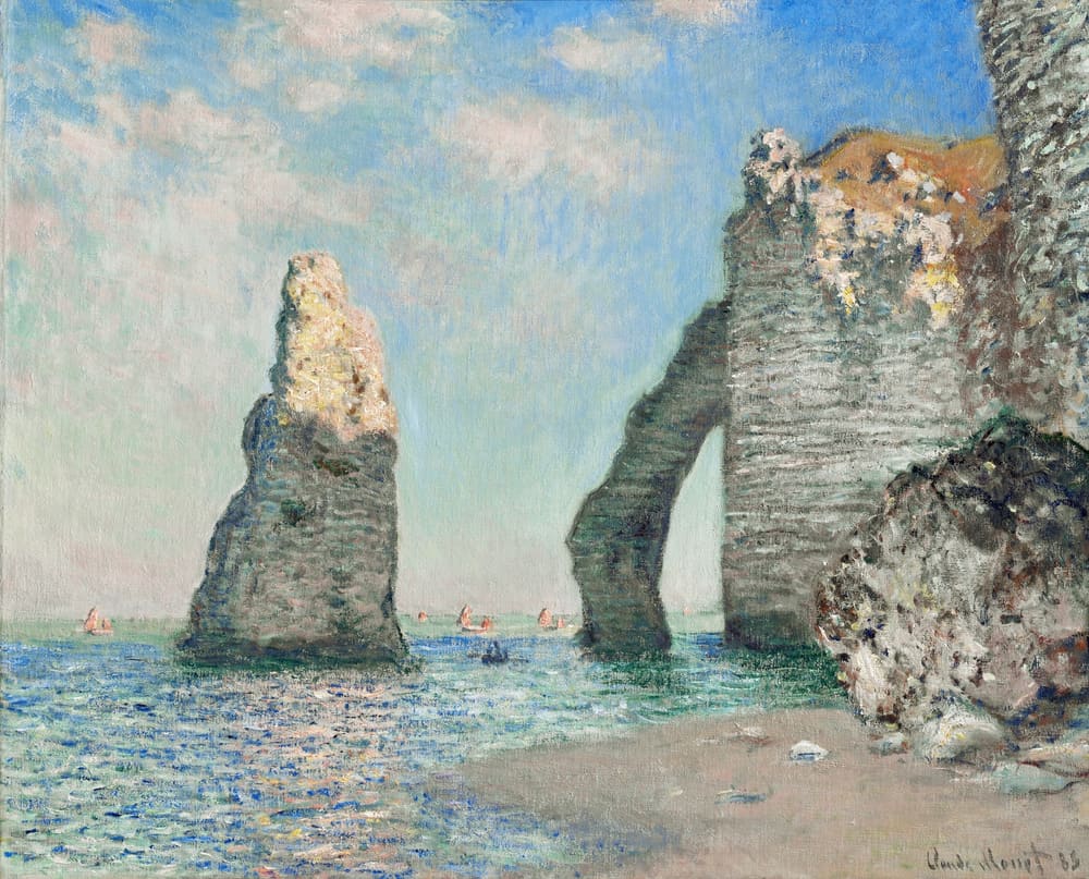 The Cliffs at Étretat - Claude Monet (c. 1885)