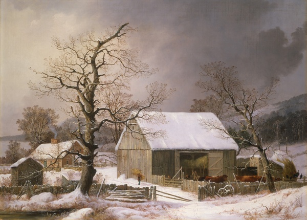 Winter in the Country - George Henry Durrie (c. 1858)
