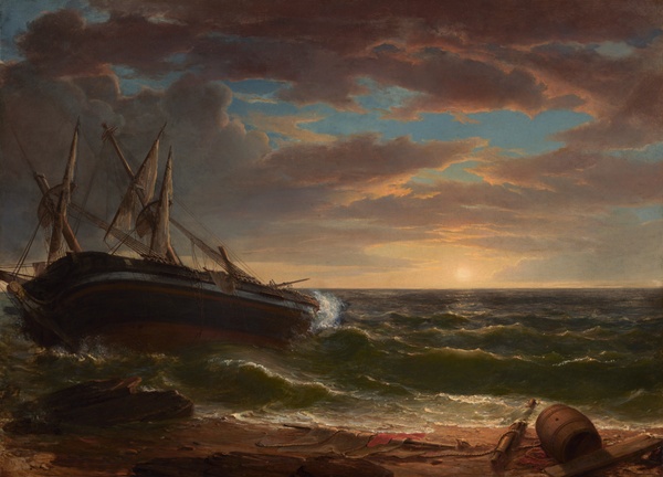 The Stranded Ship - Asher Brown Durand (1844)