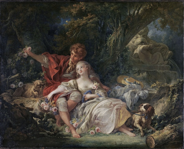 Pastorale (Shepherd and Shepherdess) - François Boucher (1760)