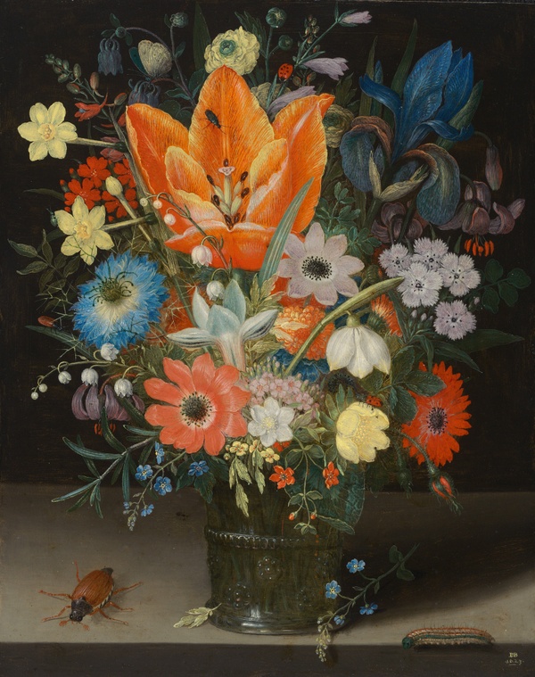 Still Life with Iris - Peter Binoit (1623)