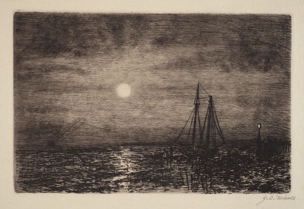 Moonlight at Low Tide - James Craig Nicoll (1885)