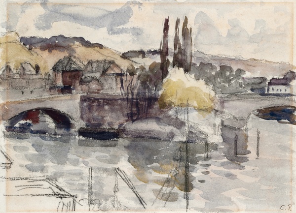 Corneille Bridge, Rouen - Camille Pissarro (1896)