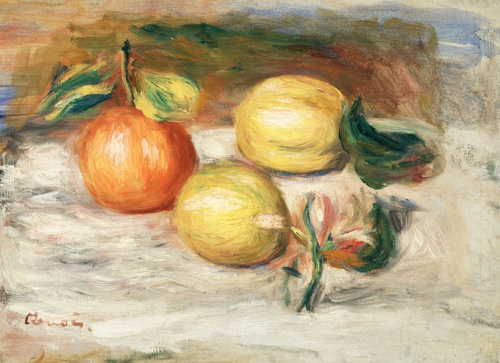 Lemons and Orange (Citrons et orange) - Pierre-Auguste Renoir (c. 1913)