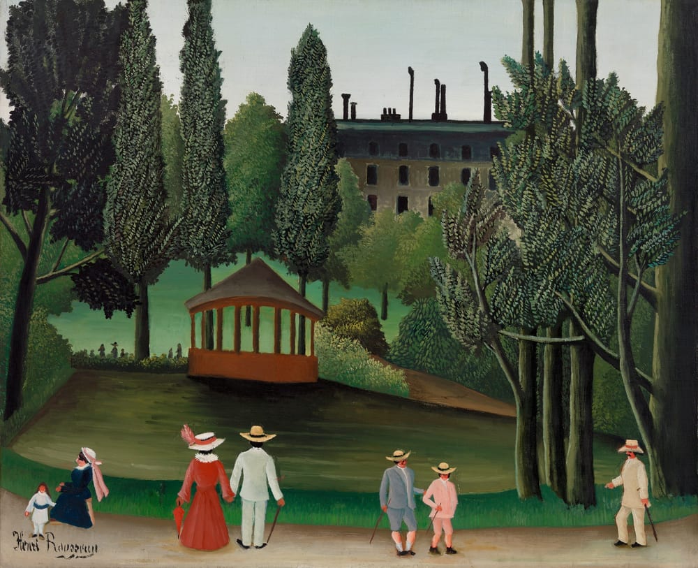 View of Montsouris Park, the Kiosk (Vue du Parc Montsouris, Le Kiosque) - Henri Rousseau (1908–1909)