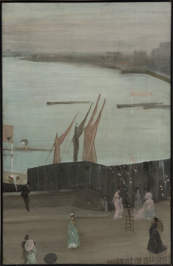 Variations in Pink and Grey: Chelsea - James McNeill Whistler (1871-1872)