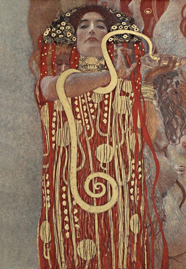 Hygieia (Detail from Medicine) - Gustav Klimt (1900–1907)