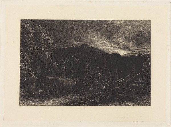 The Weary Ploughman - Samuel Palmer (1858)