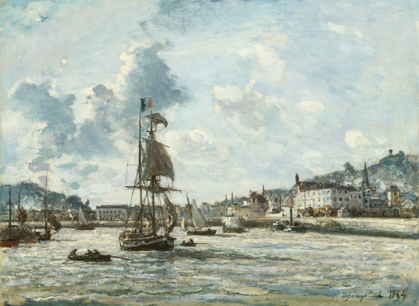 Entrance to the Port of Honfleur - Johan Barthold Jongkind (1863–1864)