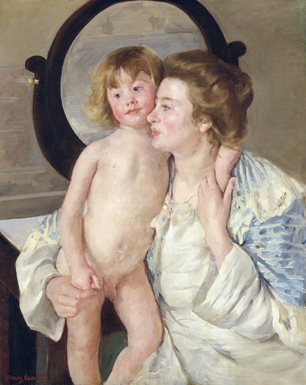 Mother and Child (The Oval Mirror) - Mary Cassatt (c. 1899)