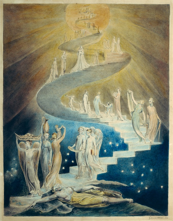 Jacob's Ladder (Jacob's Dream) - William Blake (1805)