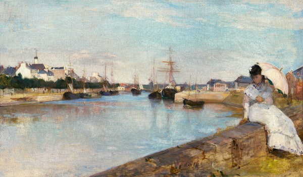 The Harbor at Lorient - Berthe Morisot (1869)