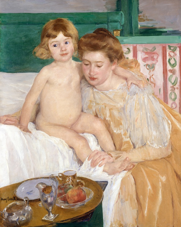 Mother and Child (Baby Getting Up from His Nap) - Mary Cassatt (ca. 1899)