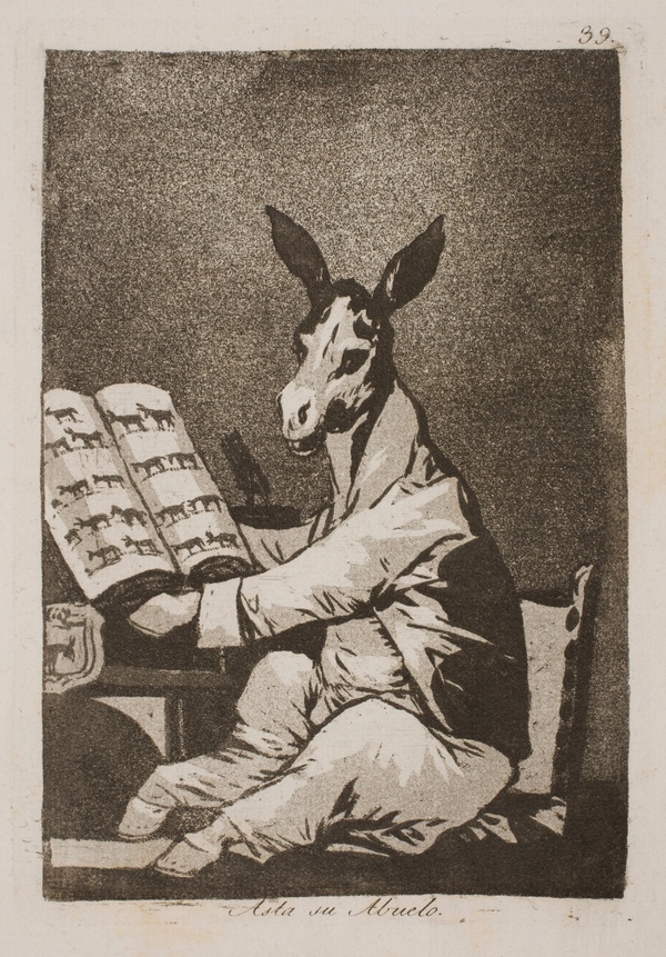 And So Was His Grandfather (Hasta su abuelo) - Francisco Goya (1797–1799)