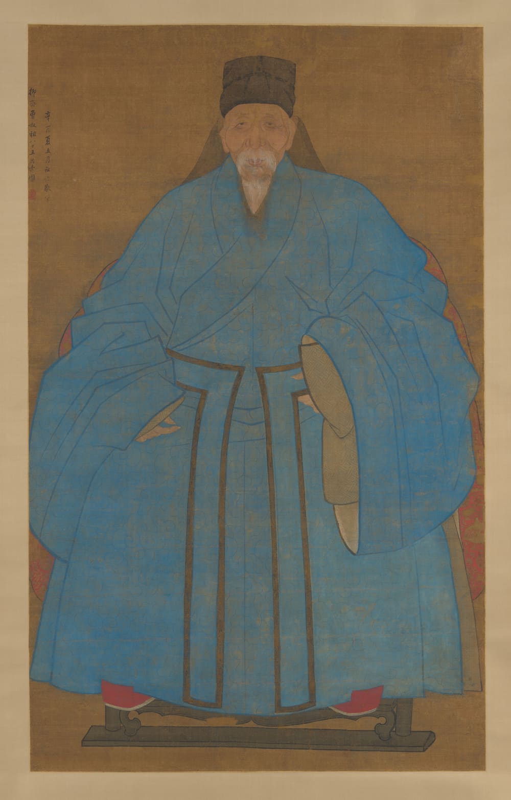 Portrait of the Artist's Great-Granduncle Yizhai at the Age of Eighty-Five - Ruan Zude