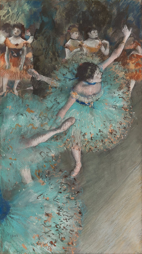 Green Dancer (Swaying Dancer) - Edgar Degas (c. 1877–1879)