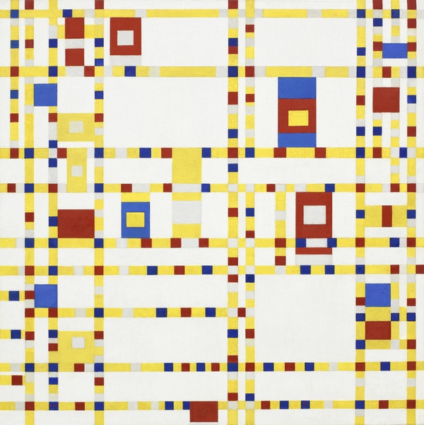 Broadway Boogie Woogie - Piet Mondrian (1942–1943)