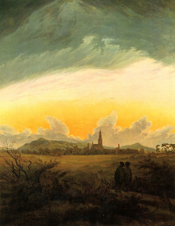 Neubrandenburg in the Morning Mist - Caspar David Friedrich (1816)