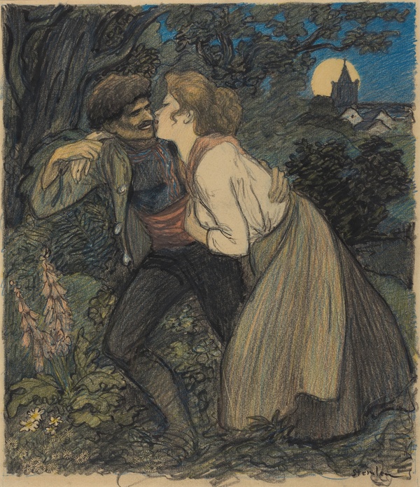 La chienne au loup - Théophile Alexandre Steinlen (1900)