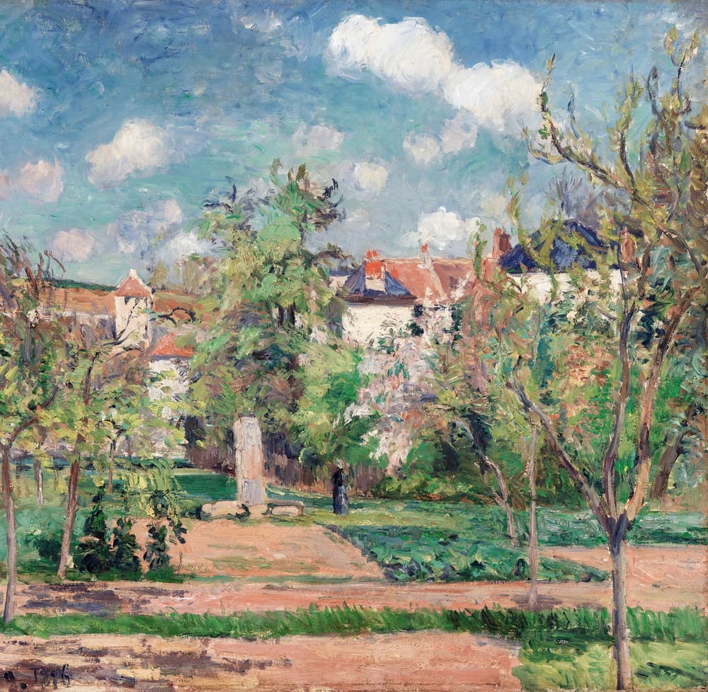 Garden in Full Sunlight (Le Jardin au grand soleil, Pontoise) - Camille Pissarro (1876)