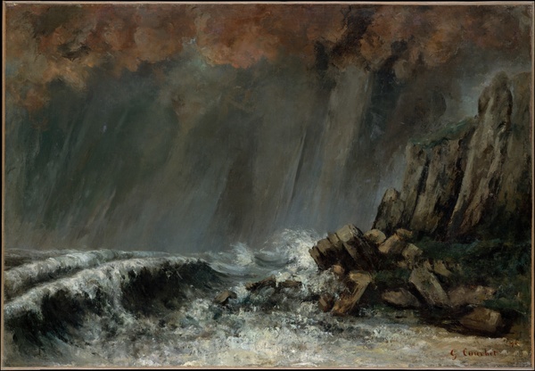 Marine: The Waterspout - Gustave Courbet (1870)