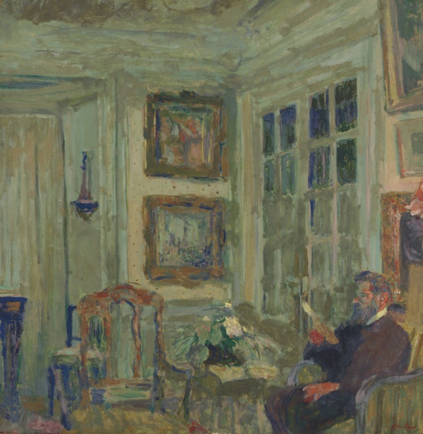 Arthur Fontaine lisant - Édouard Vuillard (1904)