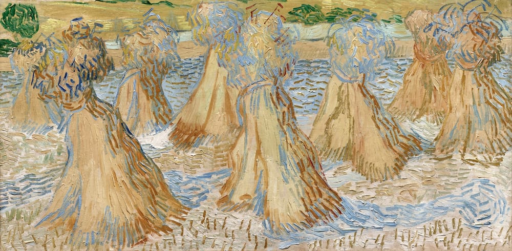 Sheaves of Wheat - Vincent van Gogh (1890)