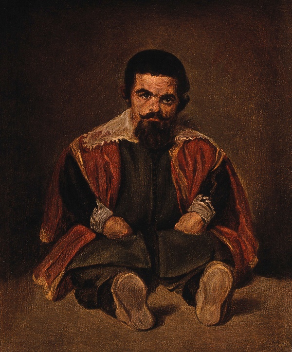 A Dwarf at the Court of King Philip IV of Spain (after Velázquez) - Miguel Pineda Montón after Diego Velázquez (c. 1870–1880)