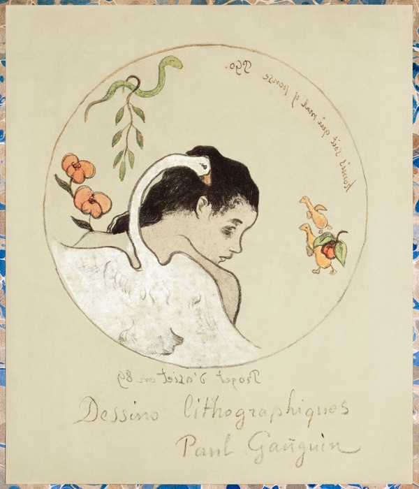 Léda (Design for a Plate) - Paul Gauguin (1889)