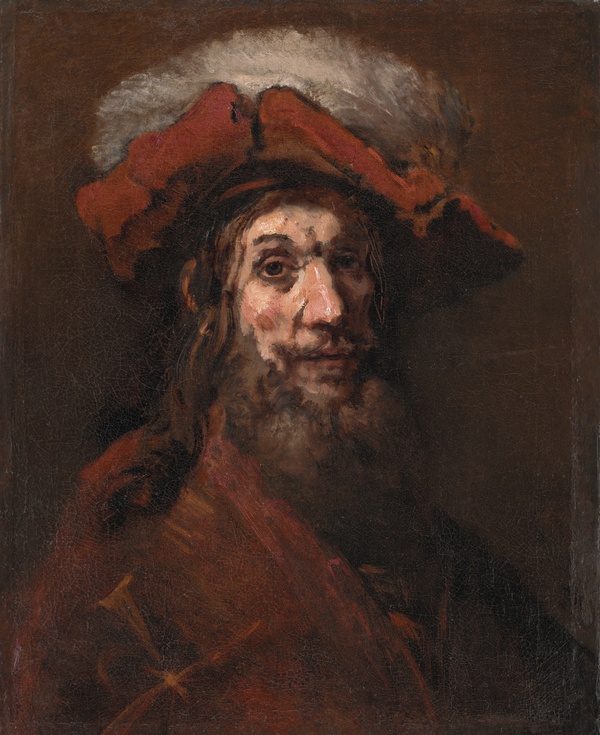 Sketch for The Knight with the Falcon, known as "The Crusader" - Rembrandt van Rijn (c. 1659–1661)