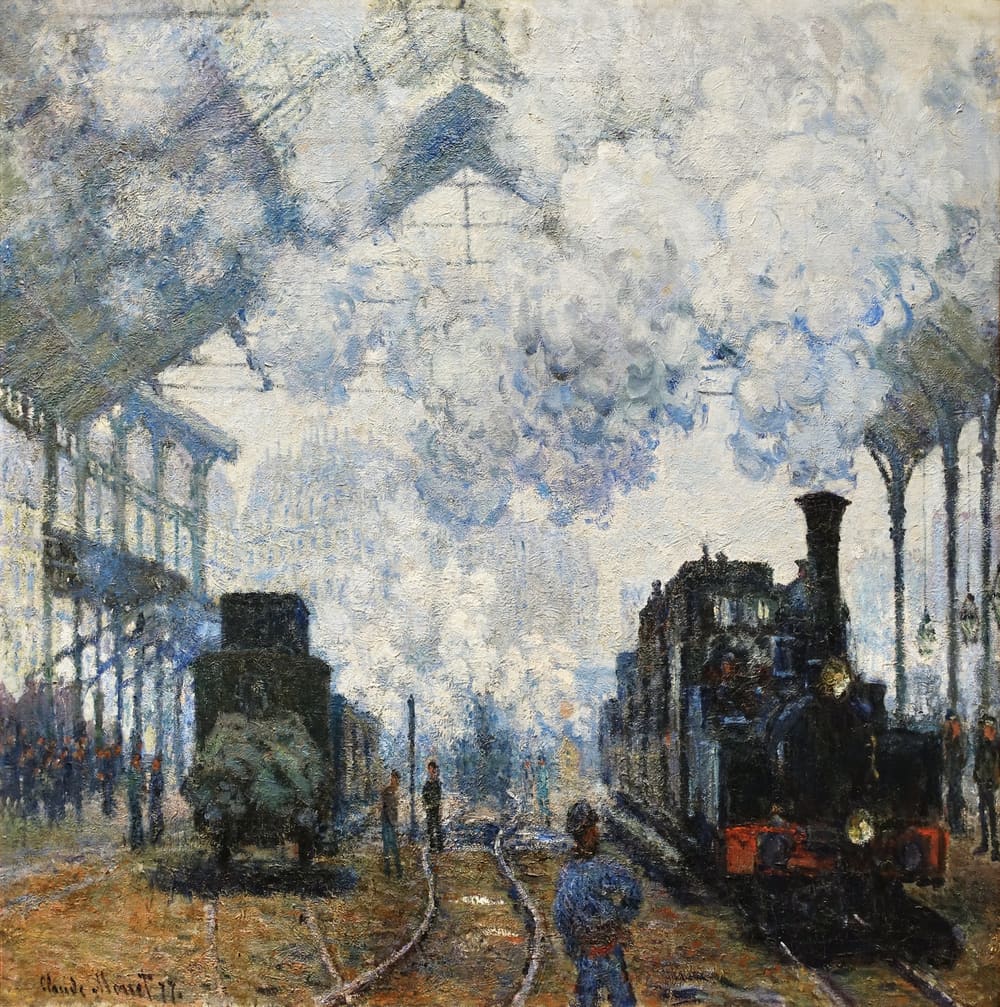Arrival of the Normandy Train, Gare Saint-Lazare - Claude Monet (1877)