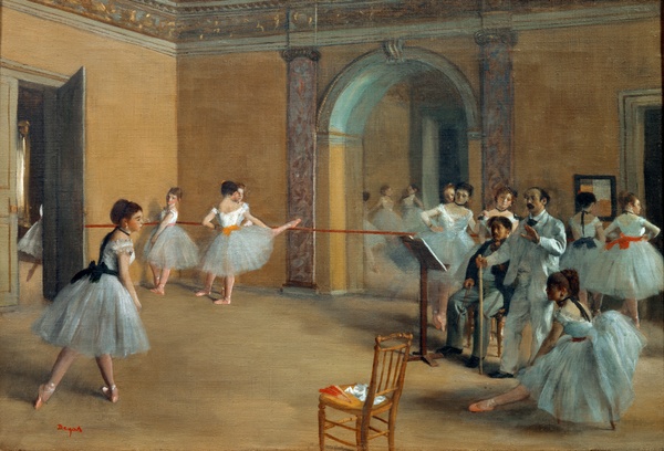 The Dance Foyer at the Opera on the rue Le Peletier - Edgar Degas (1872)