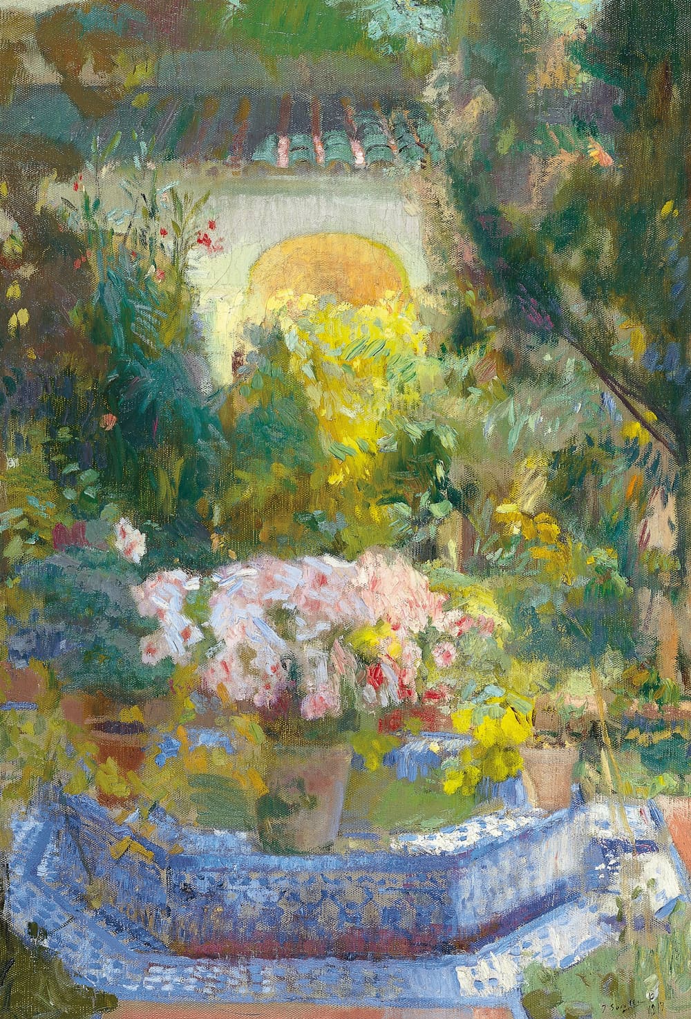 Courtyard of the Casa Sorolla - Joaquín Sorolla (1917)