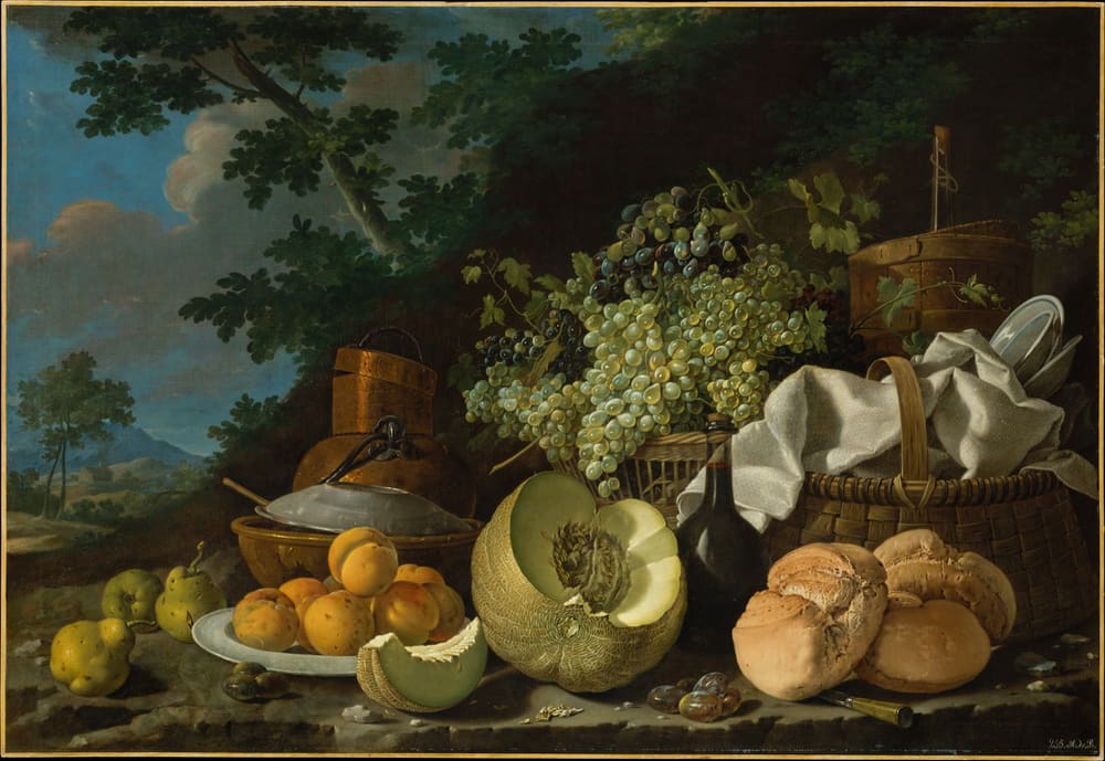 The Afternoon Meal (La Merienda) - Luis Meléndez (1772)